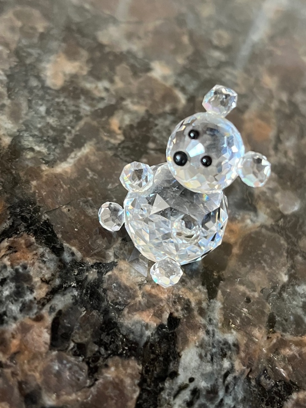 Vintage Swarovski Crystal Mini Bear Figurine